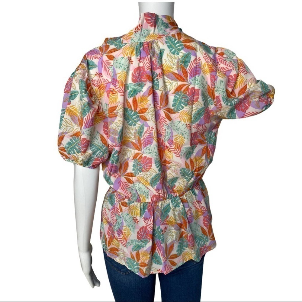ALICE Blue Palm Blouse Pink Size Small NWT - Picture 3 of 3